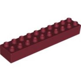 Sötét piros DUPLO 2x10 elem