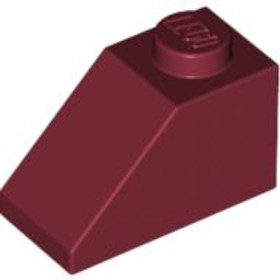 Bordó 1X2/45° Cserép
