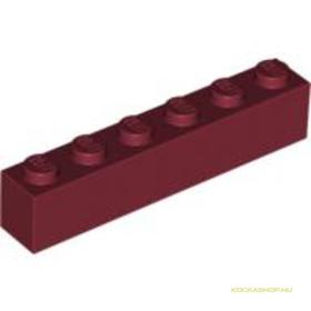 Sötét piros 1X1X6 Elem