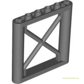 Sötét Kékesszürke 1x6x5 Rácsos Fal Elem