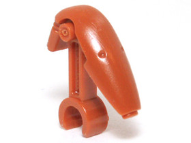 Sötét narancssárga Minifigura Fej - Star Wars Harci Droid