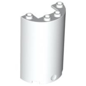 Fehér 2x4x5 Félhenger elem