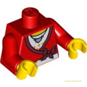 Piros Minifigura Felsőrész Masnis