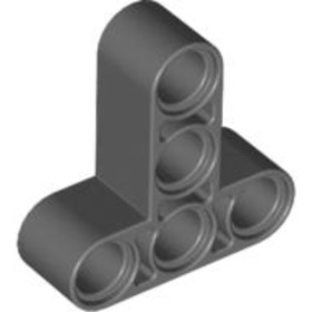 Sötét kékesszürke Technic T Alakú Rúd 3X3