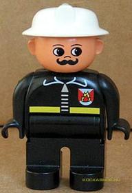 DUPLO Tűzoltó fekete bajusszal
