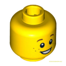 Sárga Minifigura Fej 3.