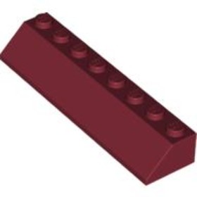 Sötétpiros 2x8 Trapéz Elem