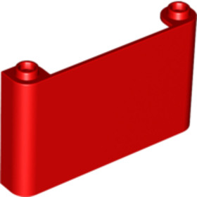 Piros 1x6x3 Szélvédő