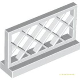 Fehér 1X4X2 Rácskerítés
