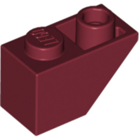 Sötétpiros 1x2 Inverz Elem