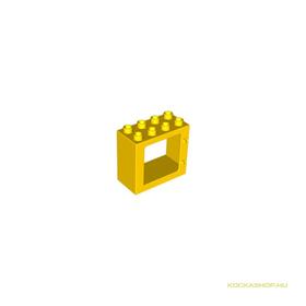 Sárga DUPLO ablak keret, sárga színben 2x4x3