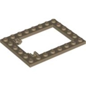 Sötét cserszínű  6X8 Csapóajtó Keret