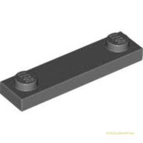 Sötét Kékesszürke 1x4 Lapos elem két bütyökkel