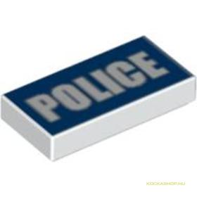 Fehér Police Tábla