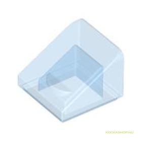 Átlátszó középkék 1X1X2/3 Tetőelem
