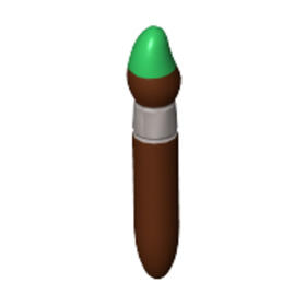 Vöröses barna Minifig ecset