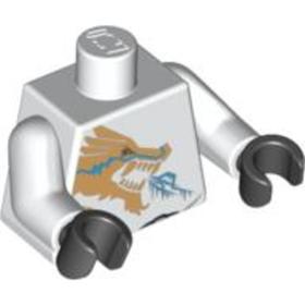 Fehér Minifig Felsőrész No. 1748