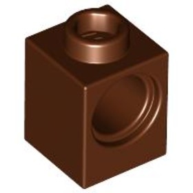 Vöröses barna 1X1X1 Kocka Lyukkal