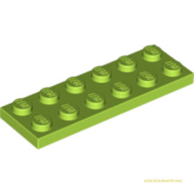 Lime színű 2X6 Lapos Elem