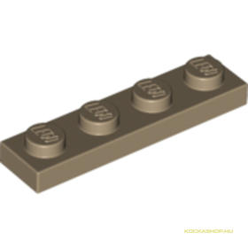 Sötét cserszínű 1X4 Lapos Elem