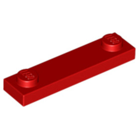 Piros 1x4 Módosított Lap 2 Bütyökkel