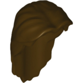 Sötétbarna Hosszú Minifigura haj