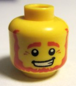 Sárga Minifig Kobold Fej