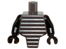 Gyöngyház szürke Minifigura felsőrész ninjago