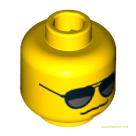 Sárga Minifigura Fej 1.