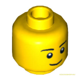 Sárga Minifigura Fej 14.