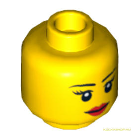 Sárga Minifigura Fej 11.