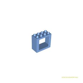 Közép Kék DUPLO ablak keret, világos kék színben 2x4x3
