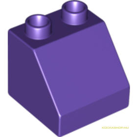 Sötét lila 2X2X1 1/2 DUPLO Csempe