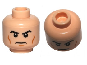 Világosnugát Minifigura Fej 