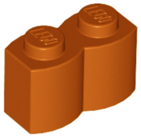 Sötétnarancssárga 1X1X2 Elem, Palánk