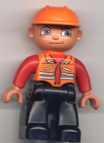 DUPLO Földmunkás piros felsőben