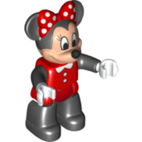 Duplo Figure Lego Ville, Minnie Mouse, Red Swimsuit