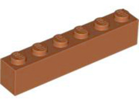 Sötétnarancssárga 1X1X6 Elem
