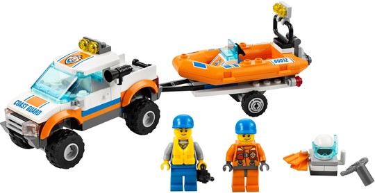 LEGO® City 60012 - 4x4 & Könnyűbúvár hajó