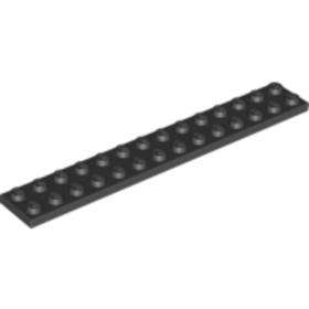 Fekete 2x14 Lapos Elem