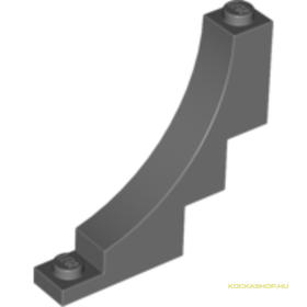 Sötét Kékesszürke 1x5x4 Íves Elem