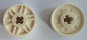 Fehér 18mm D. x 8mm Kerék