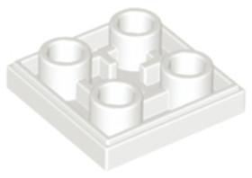 Fehér 2x2 Fordított Csempe