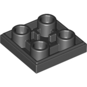 Fekete 2x2 Fordított Csempe