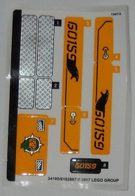 A 60159-es készlet matricája