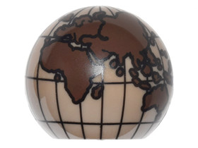 Sötét Homokszínű Félgömb, Mintás (Európa, Afrika, Ázsia, Ausztrália)
