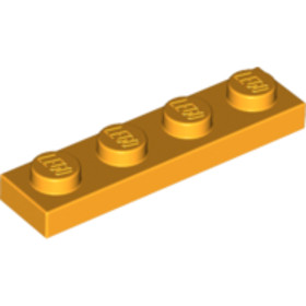 Halvány Narancs 1x4 Lapos Elem