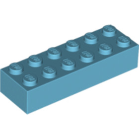 Középazúr 1X2X6 Elem