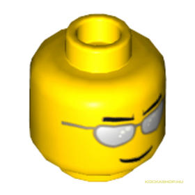 Sárga Minifigura Fej 4.
