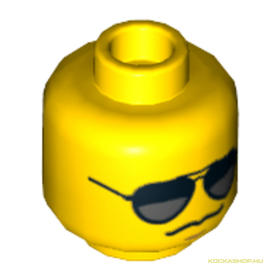 Sárga Minifigura Fej 1.